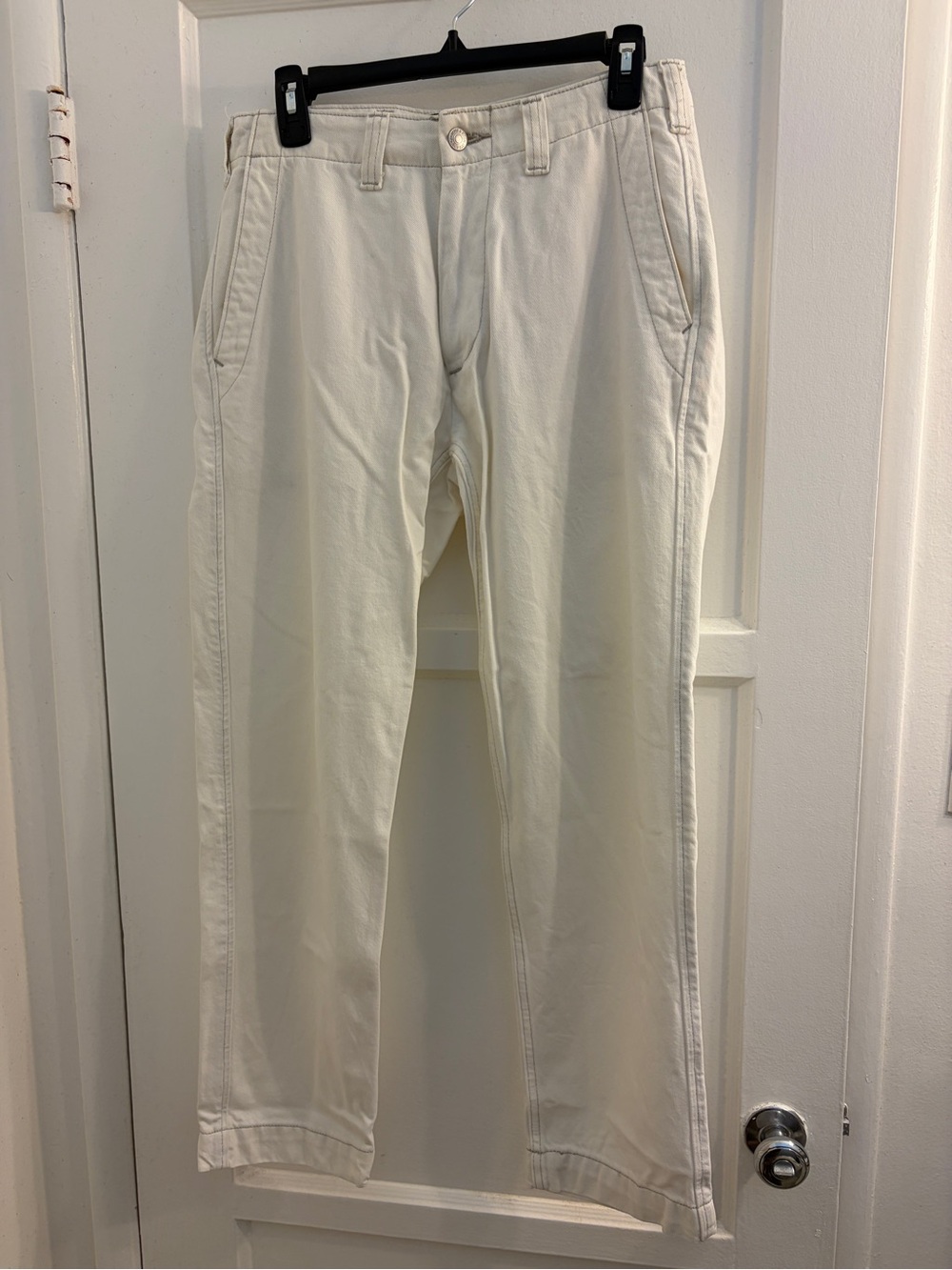 Abercrombie & Fitch Cream Lightweight Jeans